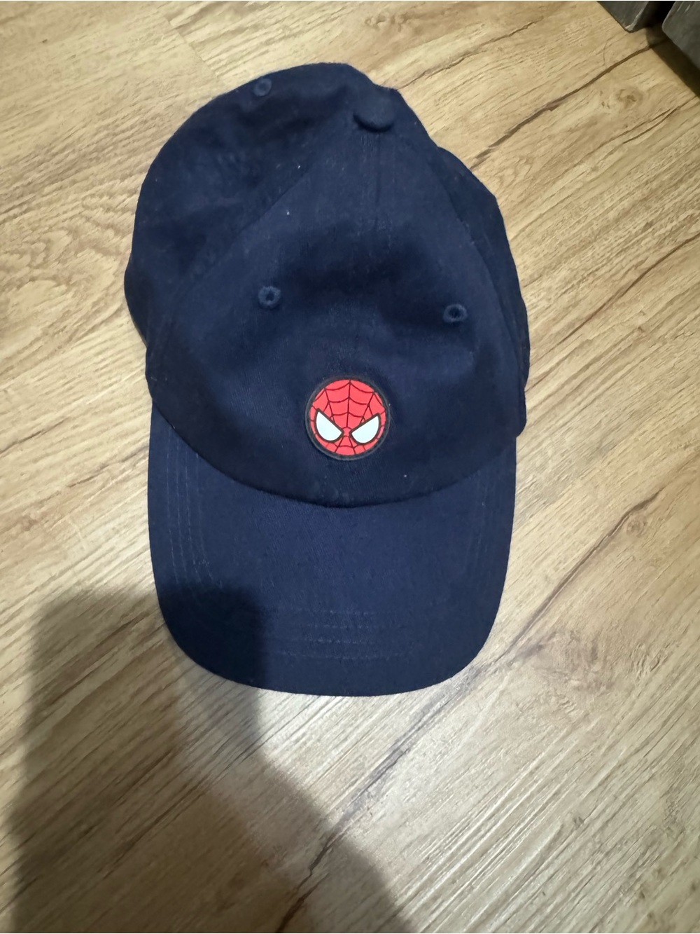 H&M Navy Blue Kids Baseball Cap with Red Spider-Man Patch